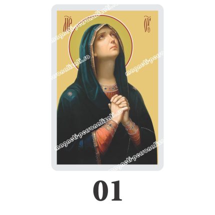 Set 100 Iconite Plastifiate, 01, Maica Domnului, Tanguirea