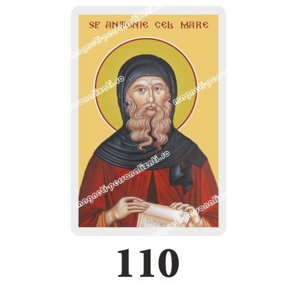 Set 100 Iconite Plastifiate, 110, Sfantul Antonie Cel Mare