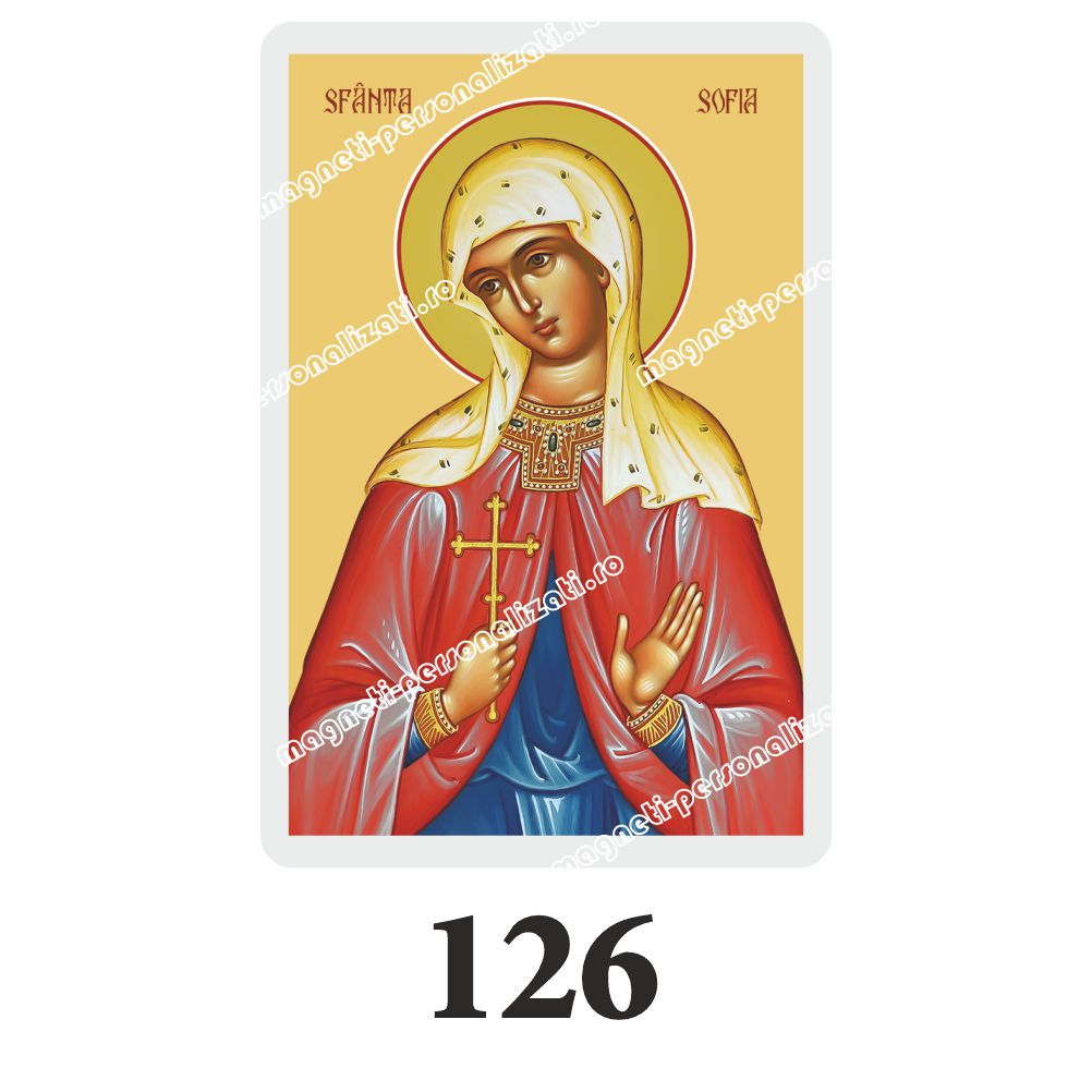 126 Set 100 Iconite Plastifiate, 126, Sfanta Sofia