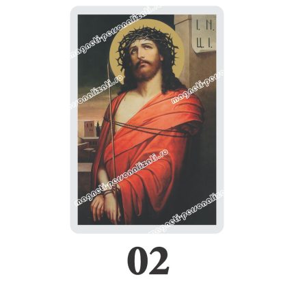 Set 100 Iconite Plastifiate, 02, Iisus Sihastria