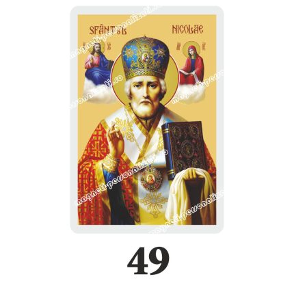 Set 100 Iconite Plastifiate, 49, Sfantul Nicolae