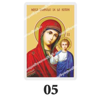 Set 100 Iconite Plastifiate, 05, Maica Domnului Kazan