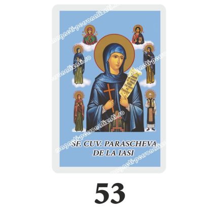 Set 100 Iconite Plastifiate, 53, Sfanta Parascheva