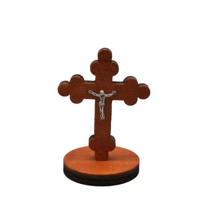 Set 10 Cruci pe suport, din lemn, 8 cm