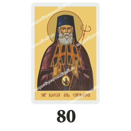 Set 100 Iconite Plastifiate, 80, Sfantul Luca al Crimeei