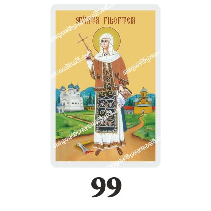 Set 100 Iconite Plastifiate, 99, Sfanta Filofteia