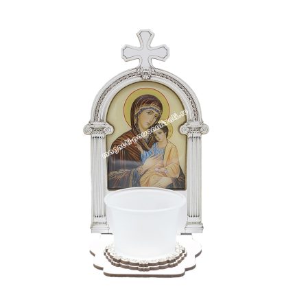 Candela cu iconita din polirasina, Maica Domnului  