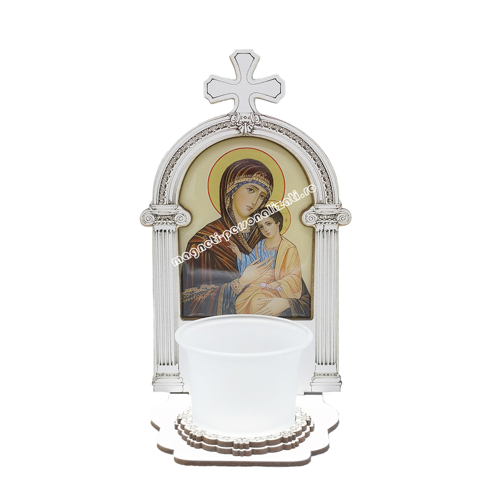 c4 Candela cu iconita din polirasina, Maica Domnului